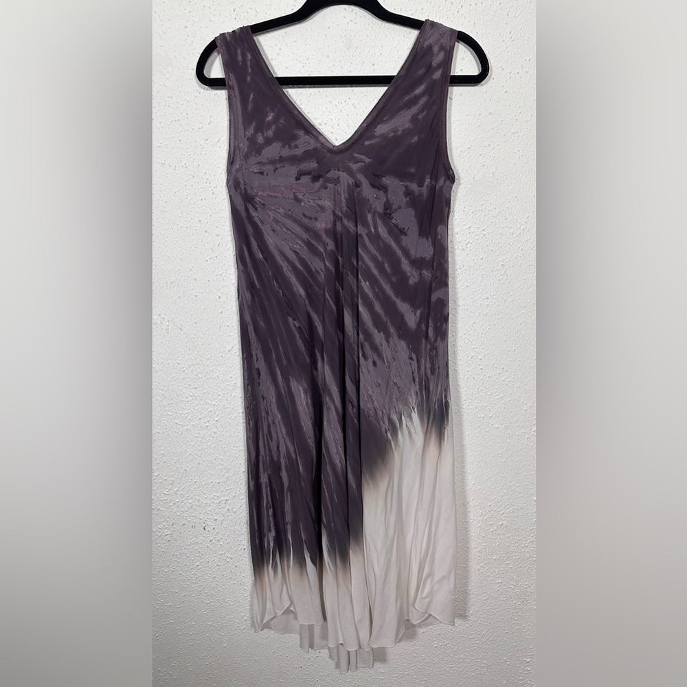 Anthropologie Tina + Jo Lightweight V-Neck Tie- Dye Midi Dress X-Small